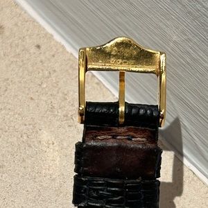 Authentic Gucci Leather Strap Watch